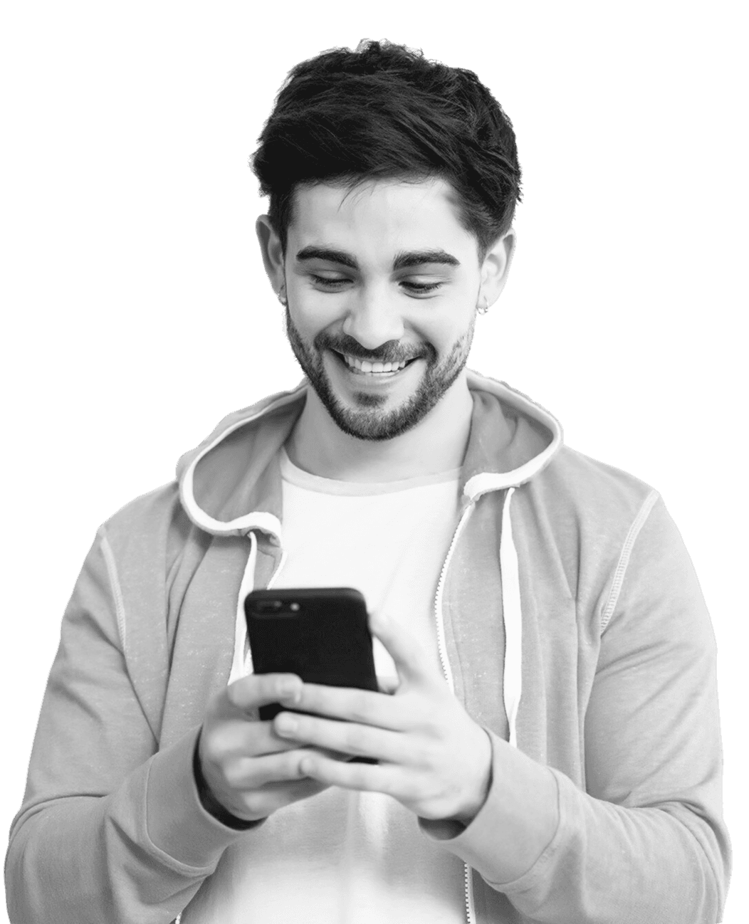 Happy person celebrating a gift funded on Gyvyn